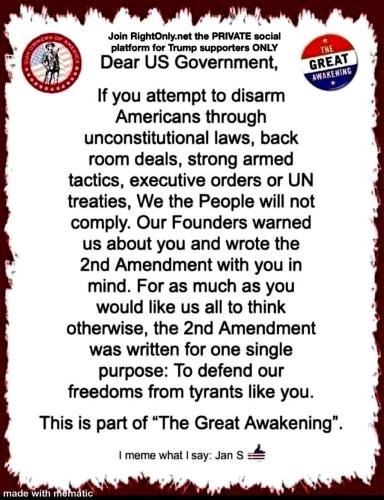 Dear US Government