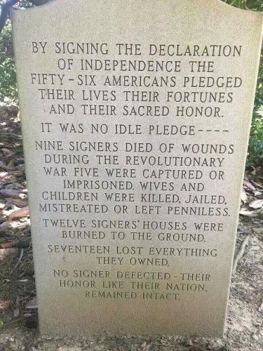 declaration-signers-sacrifices