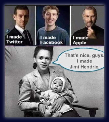 Twitter Facebook Apple Jimi Hendrix