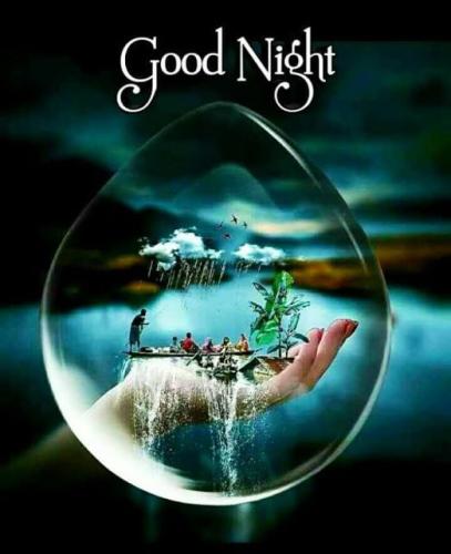 meme good night water bubble