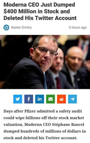 moderna dumped stock