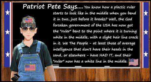 PATRIOT PETE - Msg - Ruler Bent