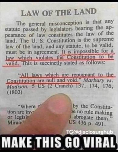 THE CONSTITUTIONAL LAW OF THE LAND