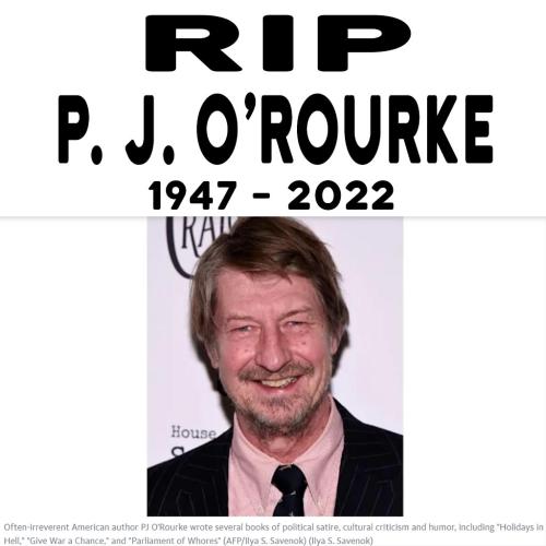 RIP PJOROURKE