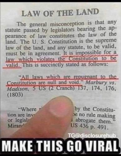 constitution law of the land
