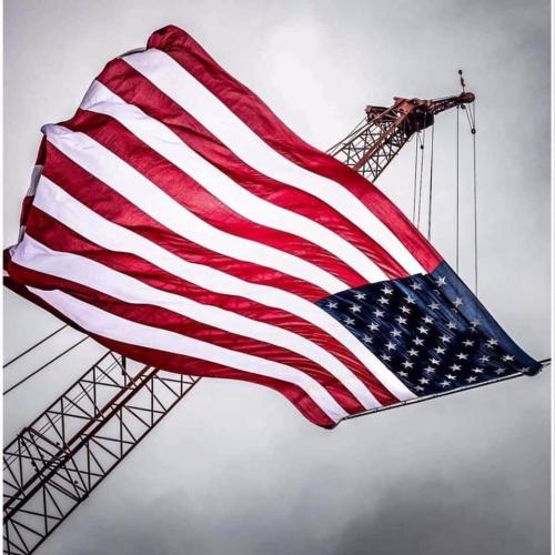 Flag - Hanging from crane (Large)