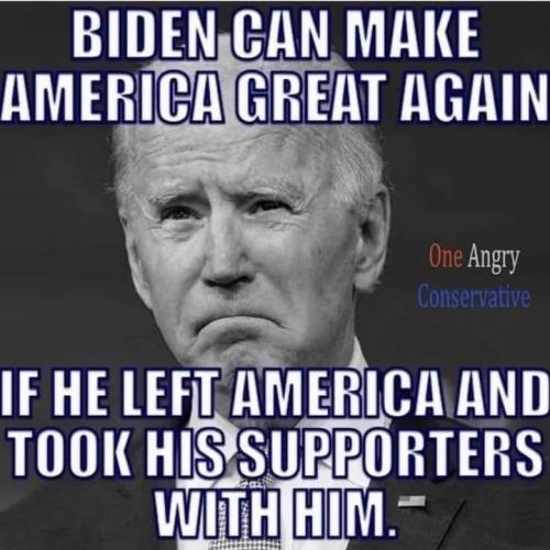 THE ONLY WAY JOE CAN MAKE AMERICA GREAT AGAIN