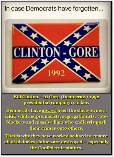 1992 Clinton-Gore Confederate flag