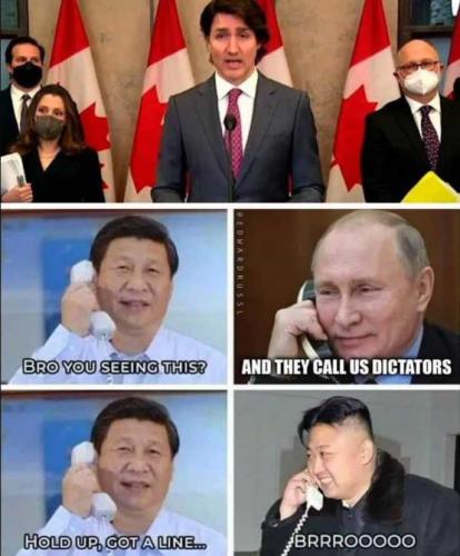 JustinTrudeauKimJongUnXiJinpingVladimirPutin