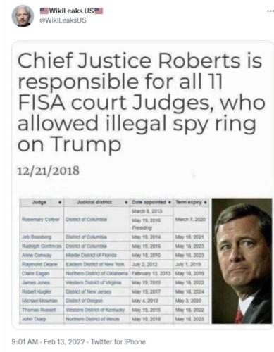 11 FISA judges