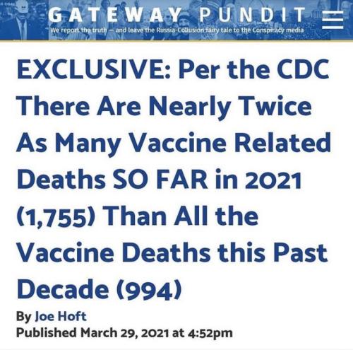 vaccine deaths