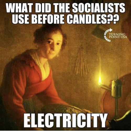 WHAT DID THE SOCIALIST USE BEFORE CANDLES