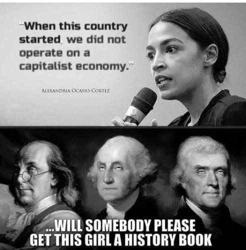 AOCCountryNotStartCapitalistSomebodyPleaseGetGirlHistoryBook
