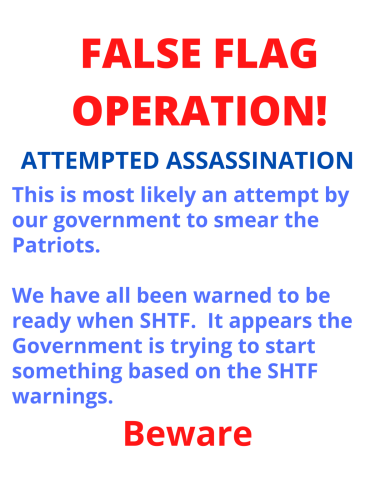FALSE FLAG OPERATION!