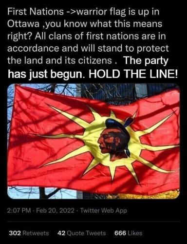 You say you want a revolution Well, you know warrior flag is up