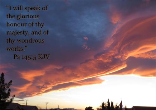 The glorious honour of thy majesty