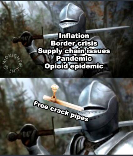 Knight with Free Crack Pipe