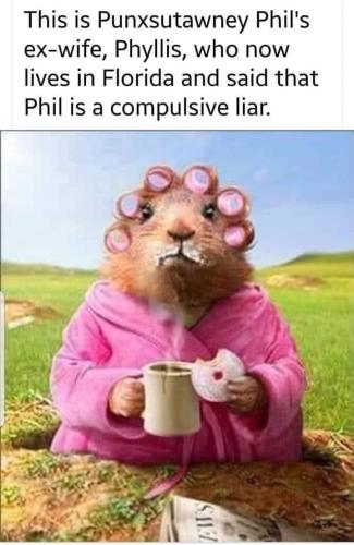 Punxsutawney Phil's ex-Wife Says Compulsive Liar