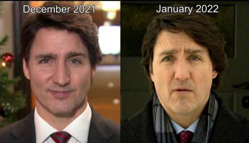 justin trudeau - 2021 vs. 2022 - the lethal cocktail effect has just started final stage 2023 - the end