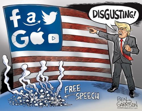 Ben Garrison Freedom Trump Big Tech Flac