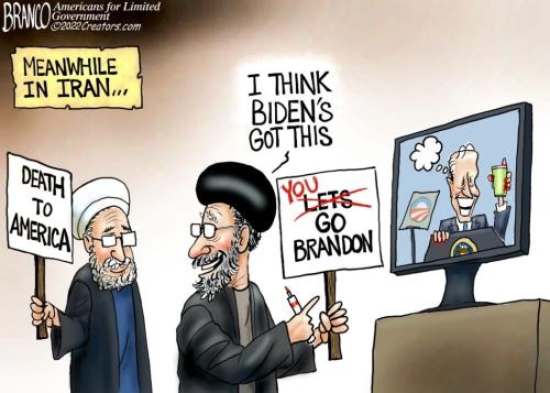 AF Branco Iran Biden's Here's His Sign Got Their Message