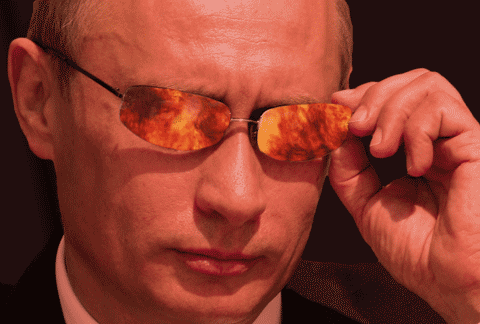 Putin's Firy Glasses