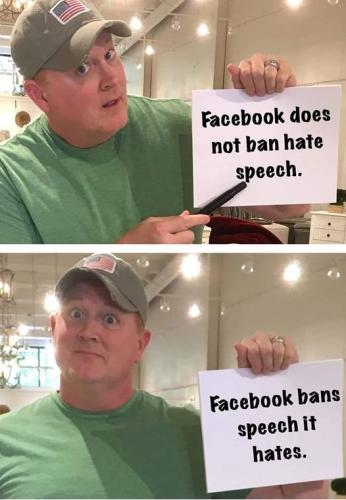 FacebookHateSpeechBanSpeechItHate