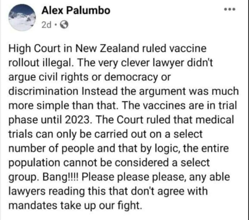 It is illegal to test vaccine on the whole population of a nation
