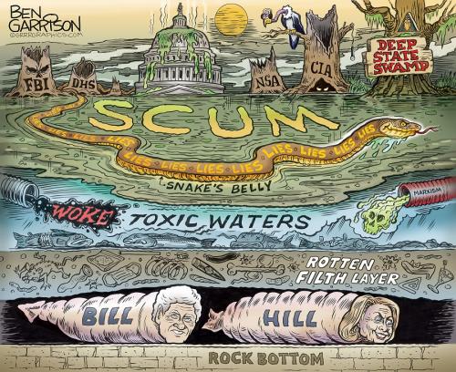 Ben Garrison Clinton How Low Can They Go