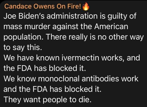 Biden - Administration is guilty of mass murder