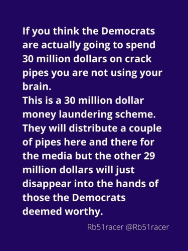 crackpipes laundering