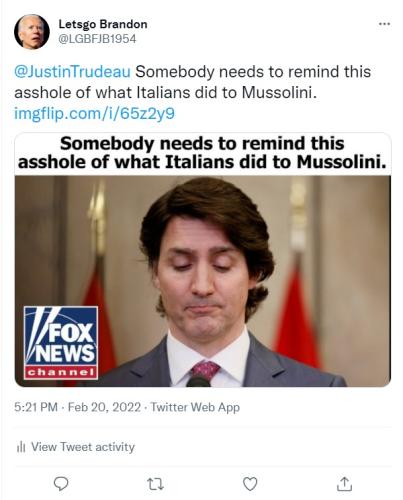 Trudeau tweet