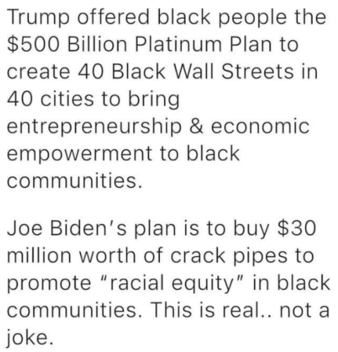 TRUMP OFFERED BLACK PEOPLE