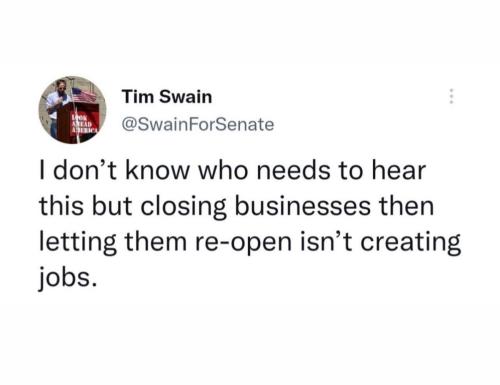 TimSwainClosingReopeningInsntCreatingJobs