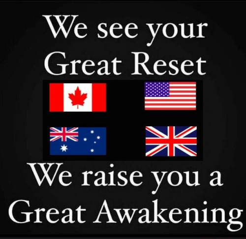 We see your great reset and We raise you a Great Awakening