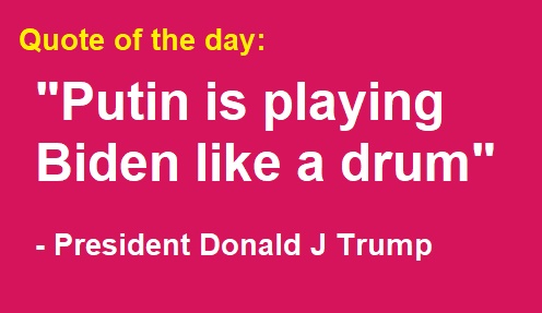Putin is playing Biden like a drum