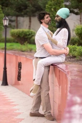 Canada election 2021 - jagmeet and justin