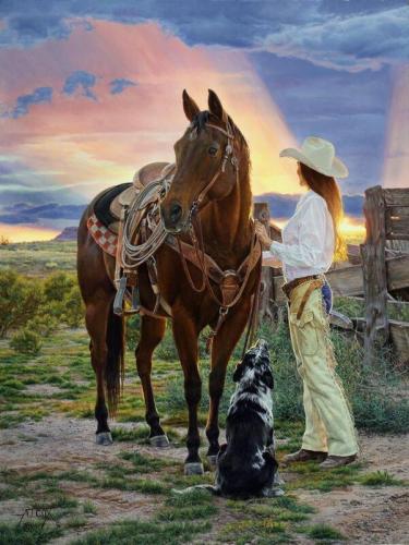horsesunrise