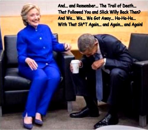 Hillary and Obama Laughing It Up