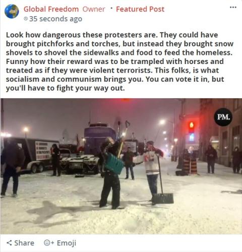 Look how dangerous these protesters are