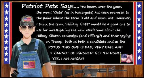 PATRIOT PETE - Msg - HillaryGate
