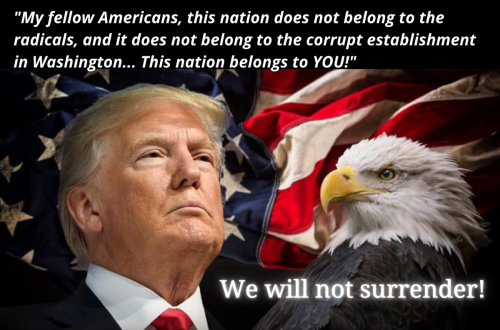 trump says our country