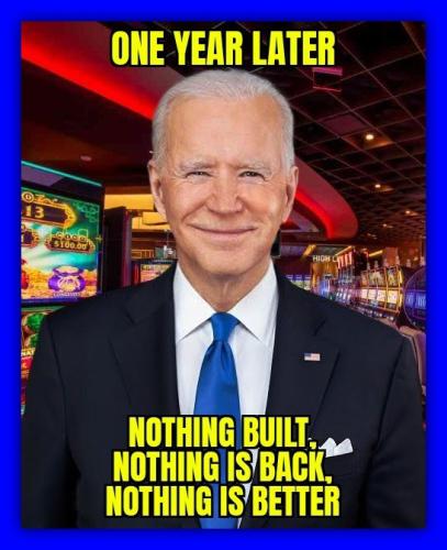 1 yr later Nothing Built Back Better