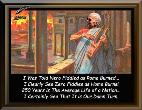 Zero Fiddles as Home Burns