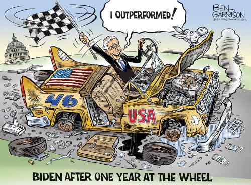 Ben Garrison Biden After 1 Year At Wheel I Outperformed