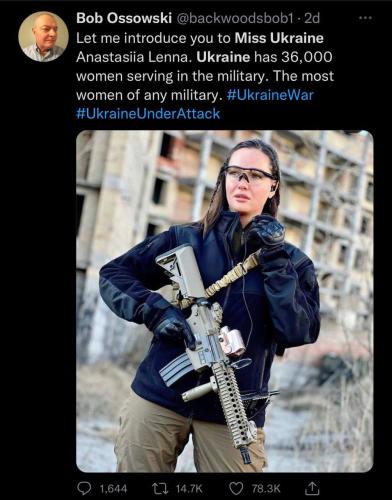 Ukraine has 36k women soldiers