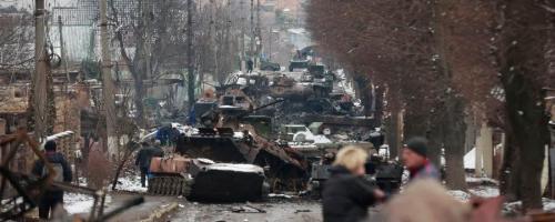 Russian tank convoy destroyed by Ukraine today