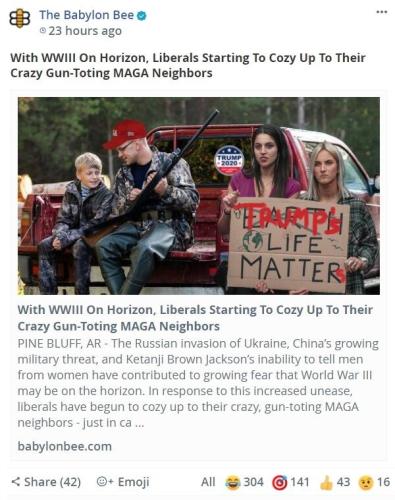 Liberals Cozying up to their MAGA neighbors