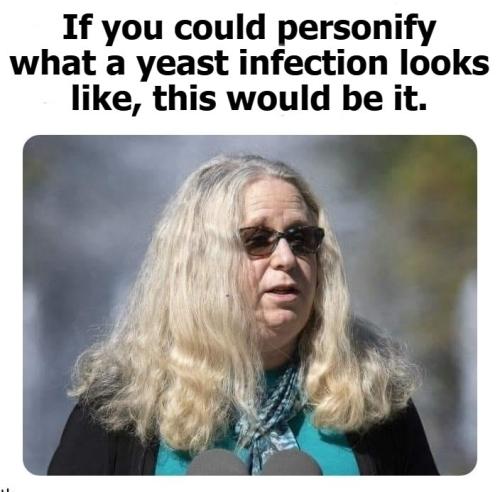 If you could personify what a yeast infection looks like this would be it