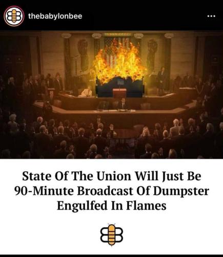 SOU Dumpster Fire